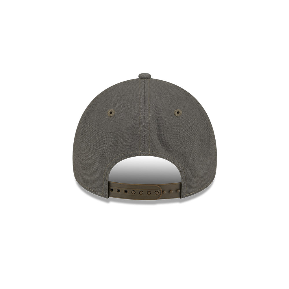 LA Lakers Hat - Moss Canvas Chainstitch 9Forty A-Frame NBA Snapback Cap - New Era